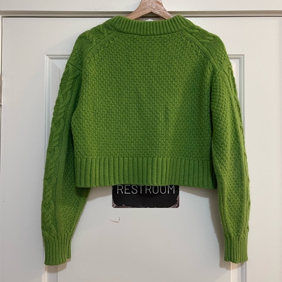 Everlane Merino Cropped Cable Sweater - Picture 3 of 6